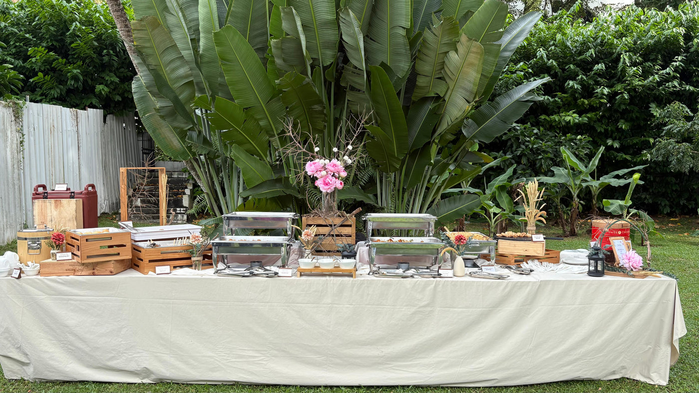 Wedding Catering in Singapore: A Romantic Garden Celebration with Swee Choon