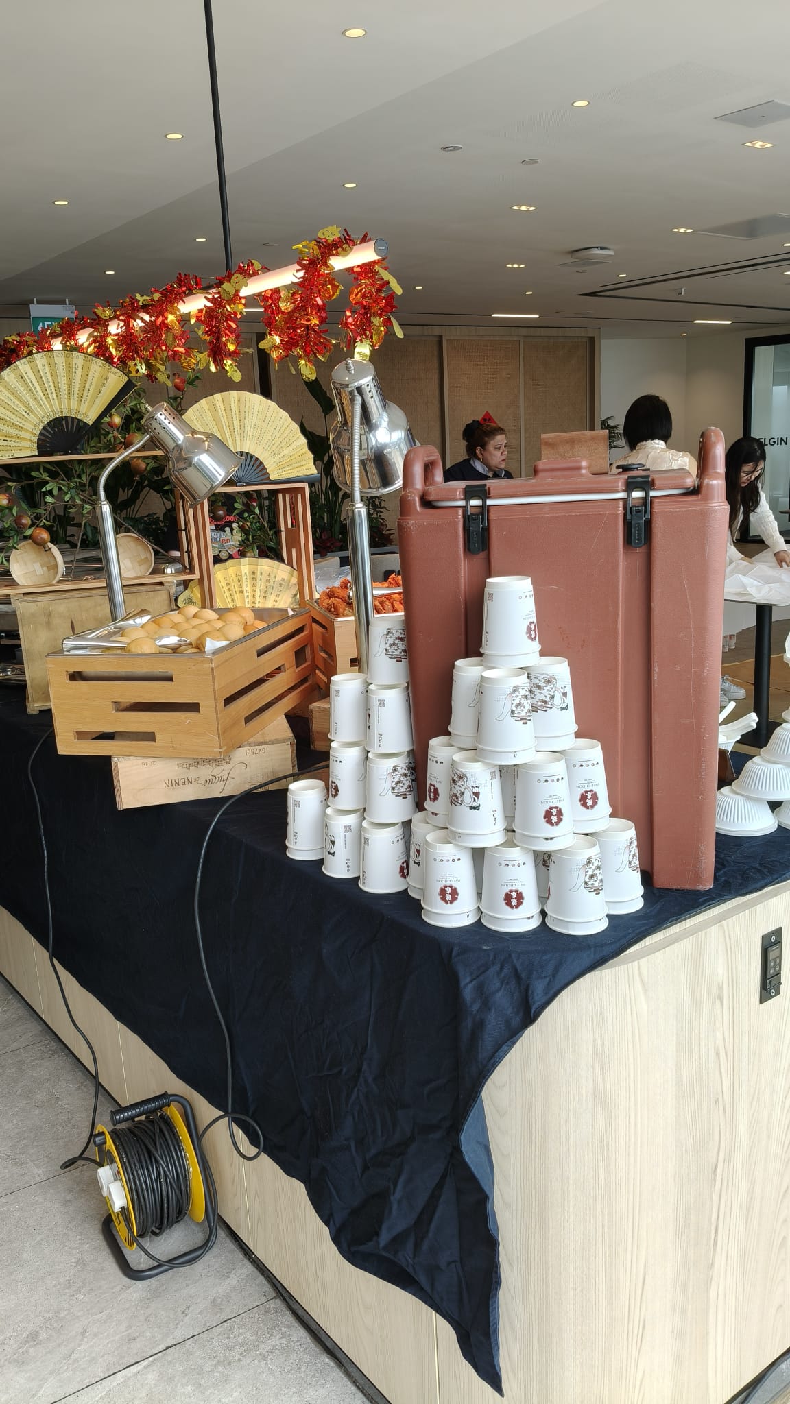 Seminar catering Singapore dim sum spread for a manufacturing training session by Swee Choon